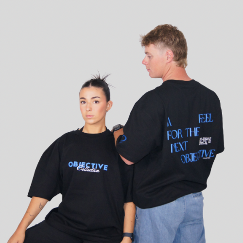 OBJECTIVE BLACK T-SHIRT